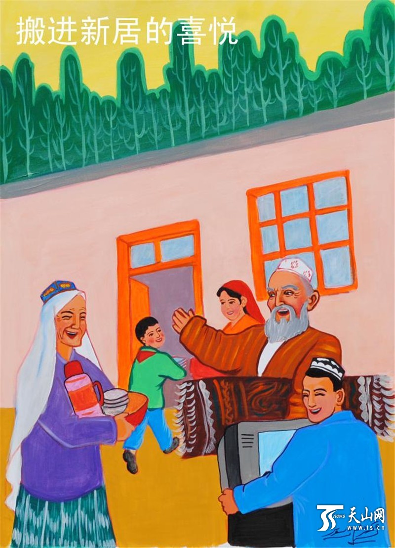 麦盖提60幅农民画献礼自治区60年大庆