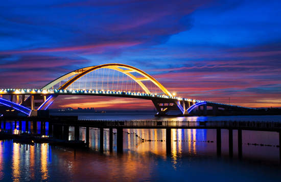 夜色五缘湾亮丽动人湖里区全面启动夜景提升工程