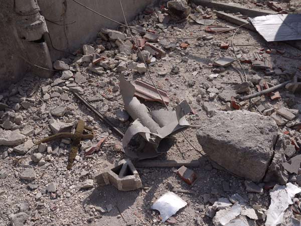 互动全景展现叙利亚战后居民区:碎石遍地一片狼籍