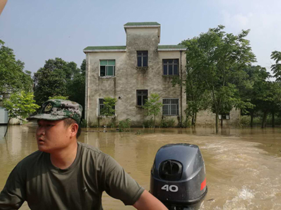 浙江长兴县泗安镇普降暴雨 造成6000多人受灾