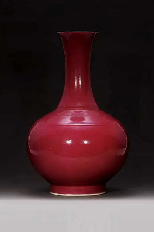 中国陶瓷◇「 清◇ 礬紅 福在眼前賞盤◇ 」極細工 唐