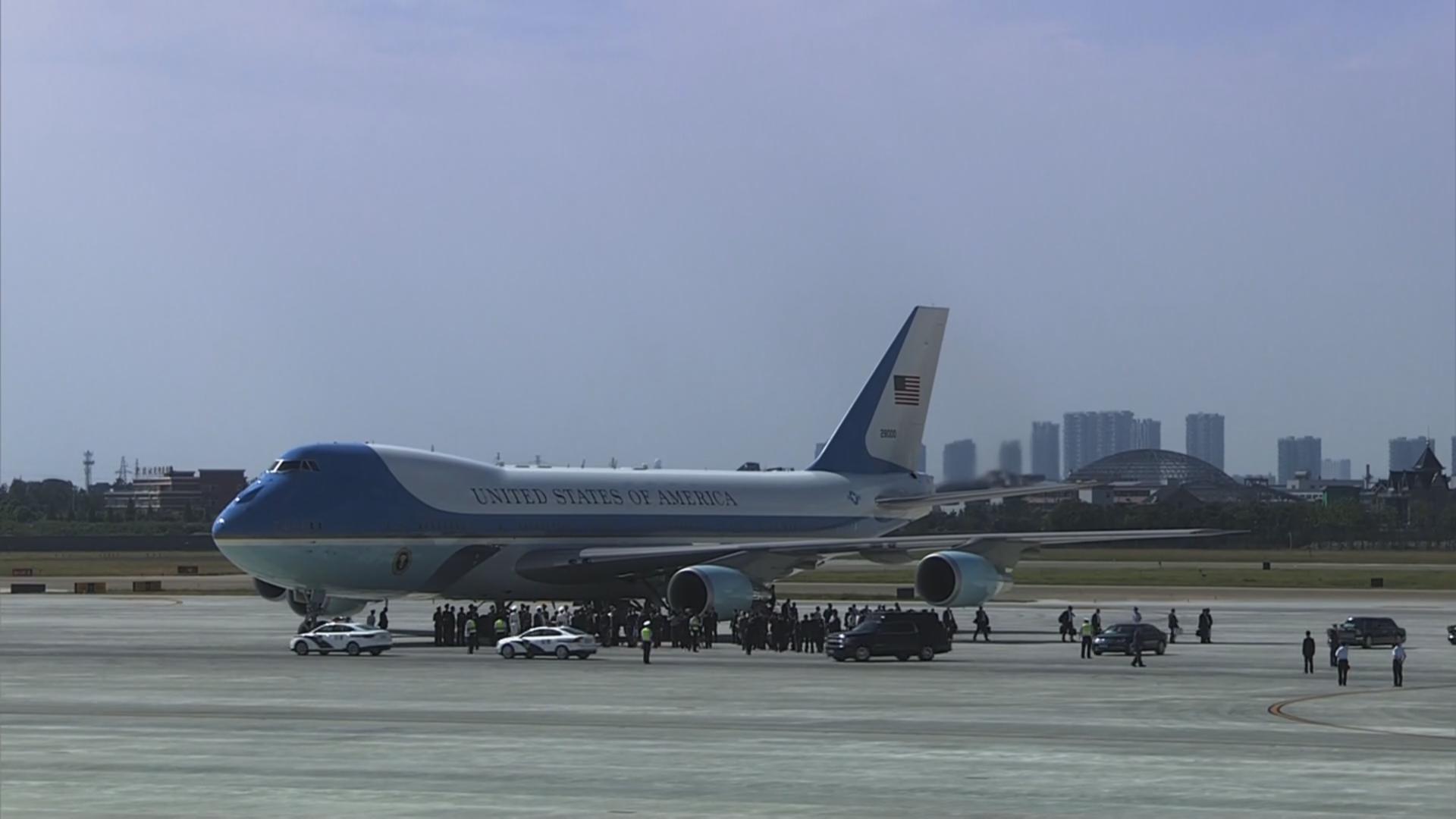 [v观g20]美国总统奥巴马乘坐"空中一号"抵达杭州