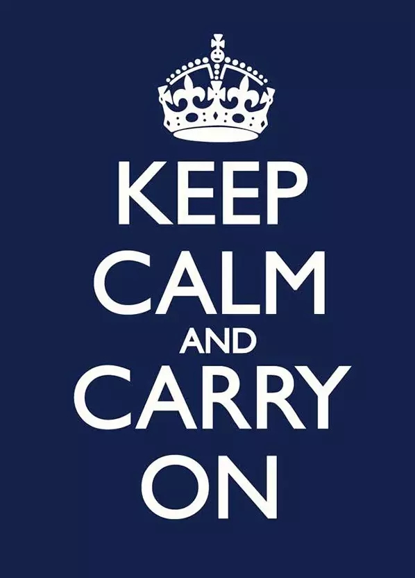 "keep calm and carry on(保持冷静 继续前行)",环球航行期间,郭川常