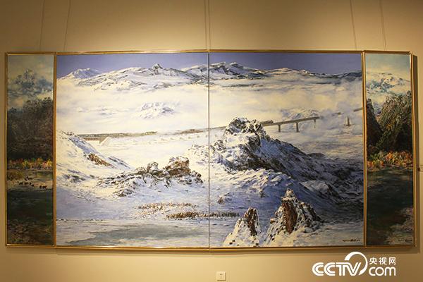 展览作品《雪域高原·天路》