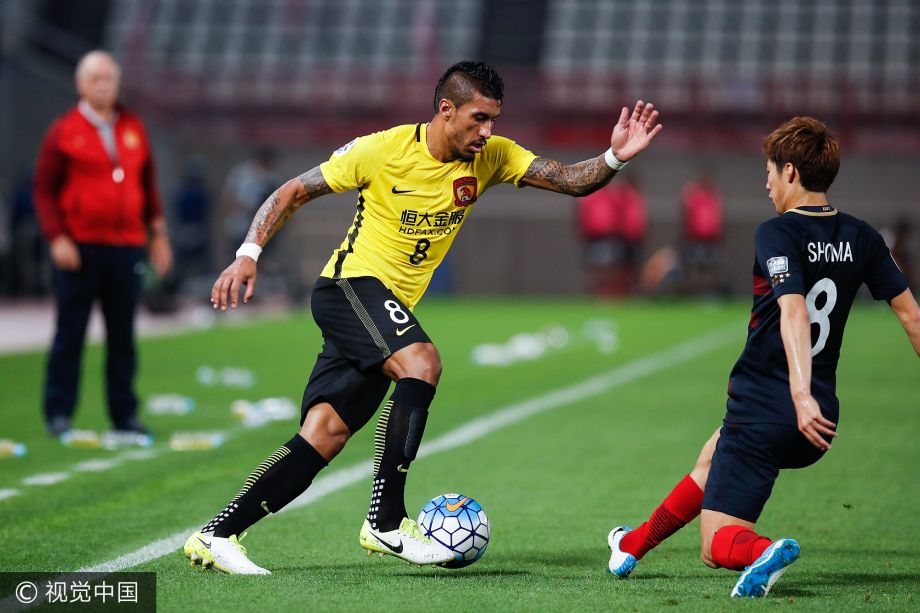 恒大惊险晋级亚冠八强保利尼奥破门瞬间