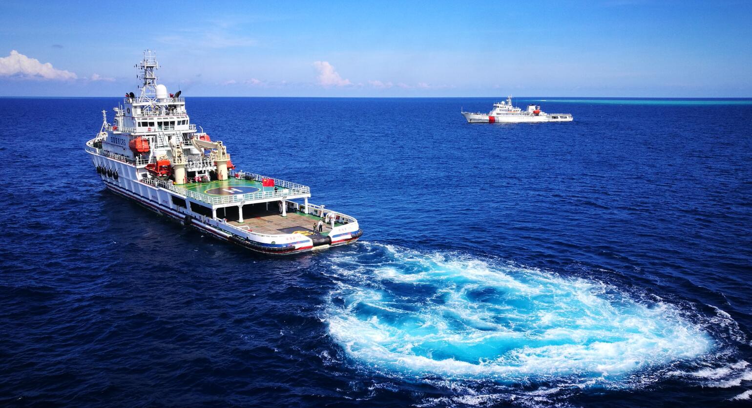 海南三沙演练海空救援水上飞机首次参加