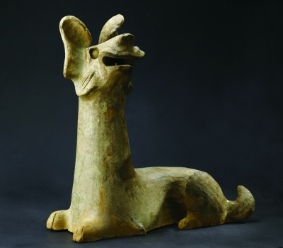 黄釉陶狗 佚名 上海博物馆藏