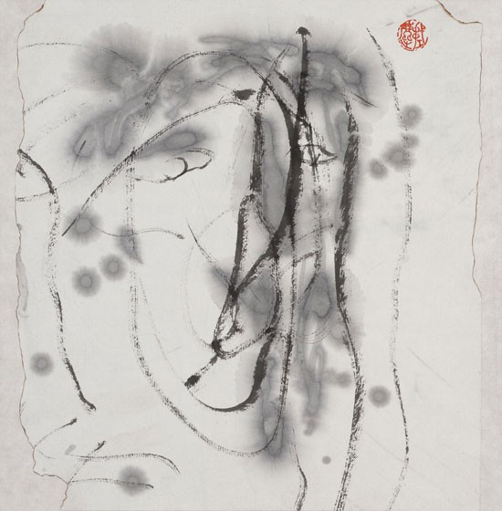 杭法基:雨中归客-25x25cm-人面壁选页