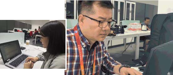 总台的进博会时间记者孙艳我在现场