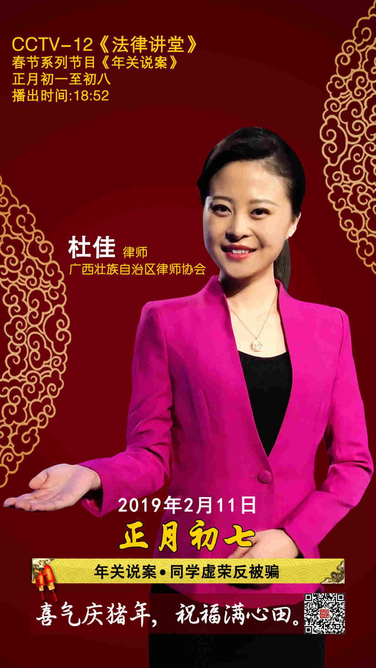 法律讲堂生活版2月5日12日春节系列节目年关说案