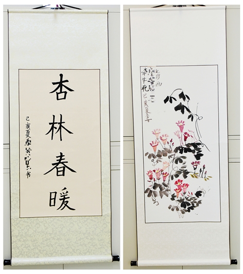 7岁患儿手绘书画 传递暖暖医患情