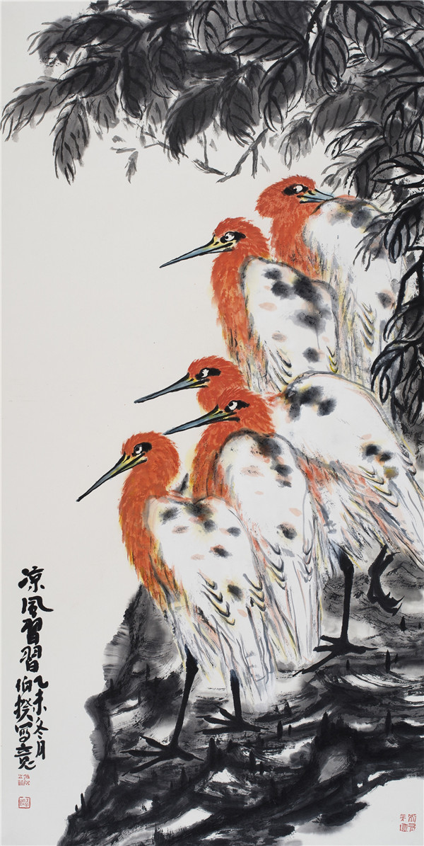 大美抱华伯揆中国写意花鸟画大展北京太庙展出