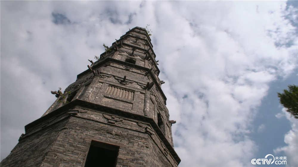 青龙镇遗址内的青龙塔