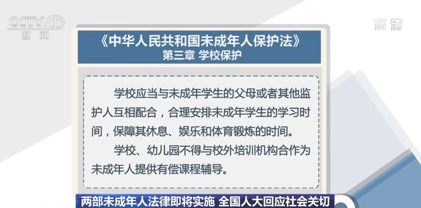 两部未成年人法律6月1日即将实施全国人大回应社会关切热点问题 新闻频道 央视网 Cctv Com