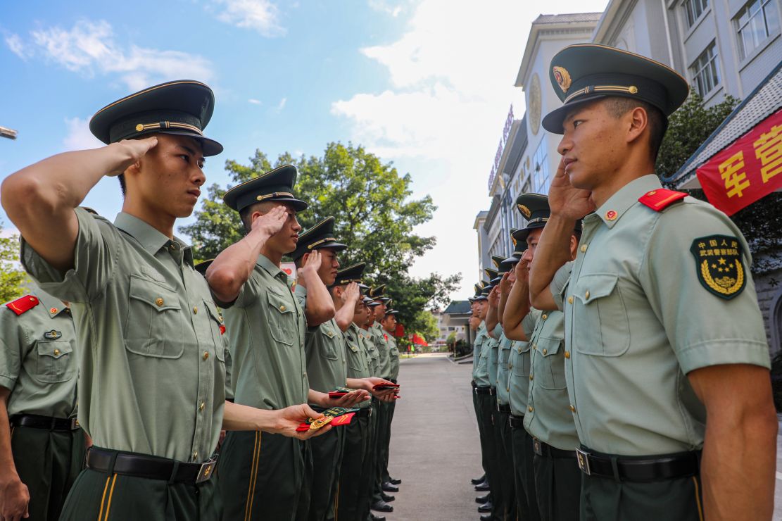 再见了战友武警河池支队退伍老兵挥别军营