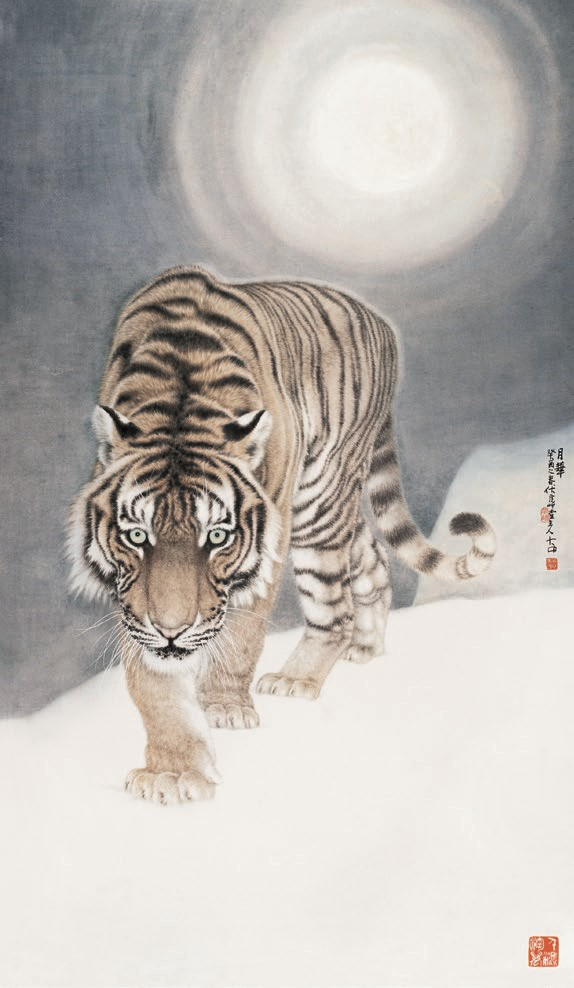 《月华》/165&times;96厘米/纸本设色/1993年