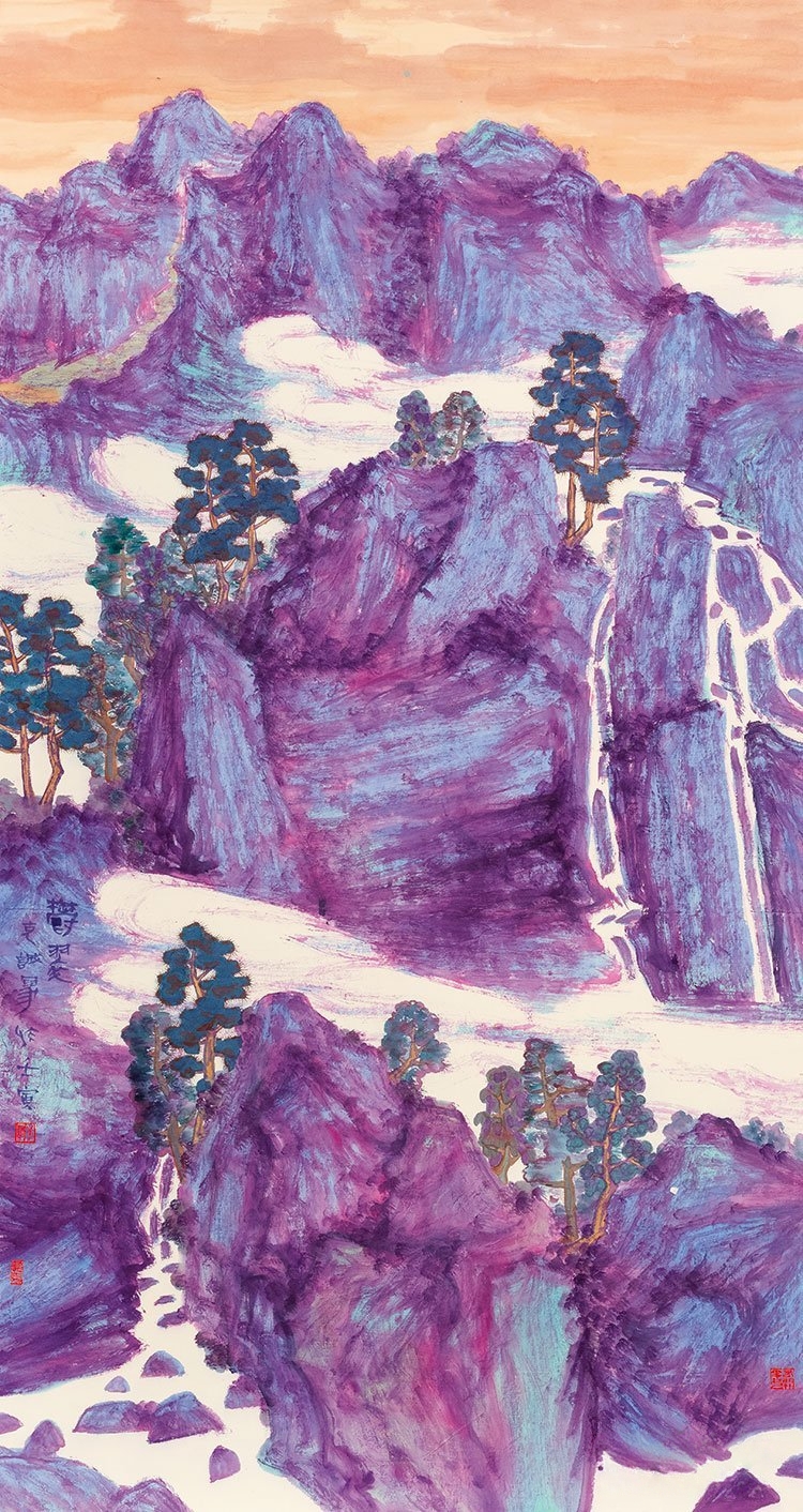 牛克诚作品 郁翠 180×97cm 2022 