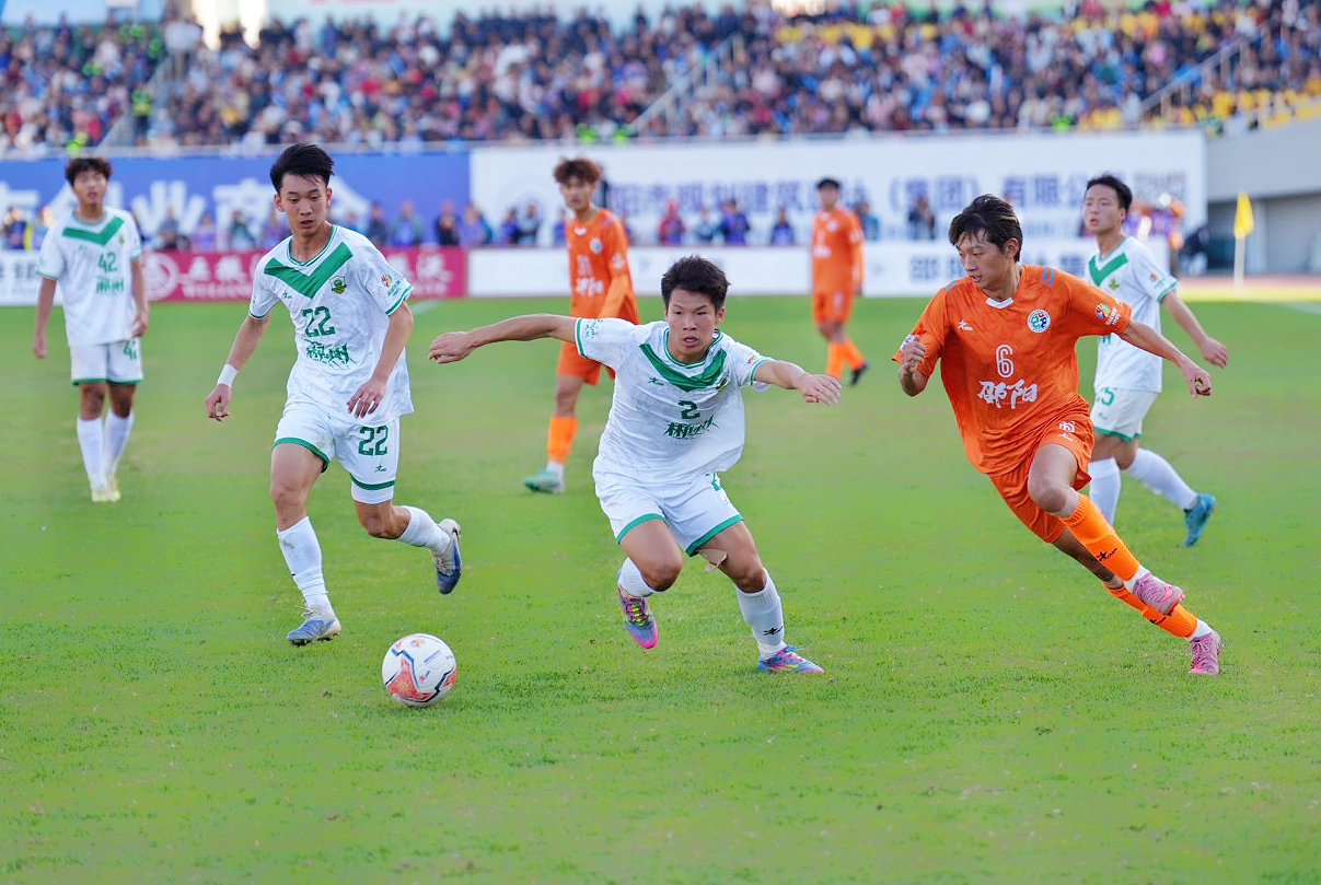 &ldquo;湘超&rdquo;第12轮：邵阳对阵郴州比赛现场（申兴刚/摄）