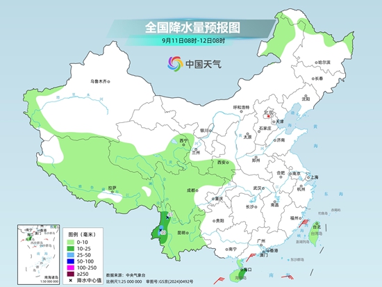 陕西四川等地雨势较强需防范次生灾害 北方气温明显偏低秋凉显著